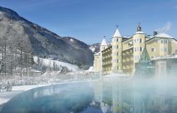 Outdoor pool at Adler Dolomiti