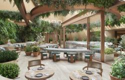 The courtyard at Six Senses