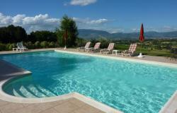 the panoramic pool and solarium in the garden