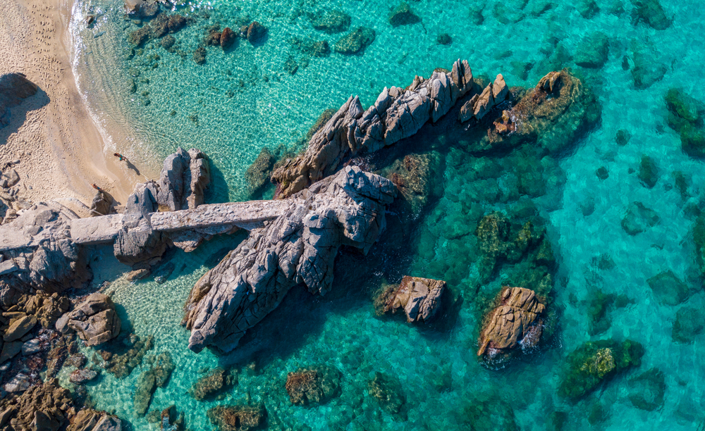 Aerial view of Tropea